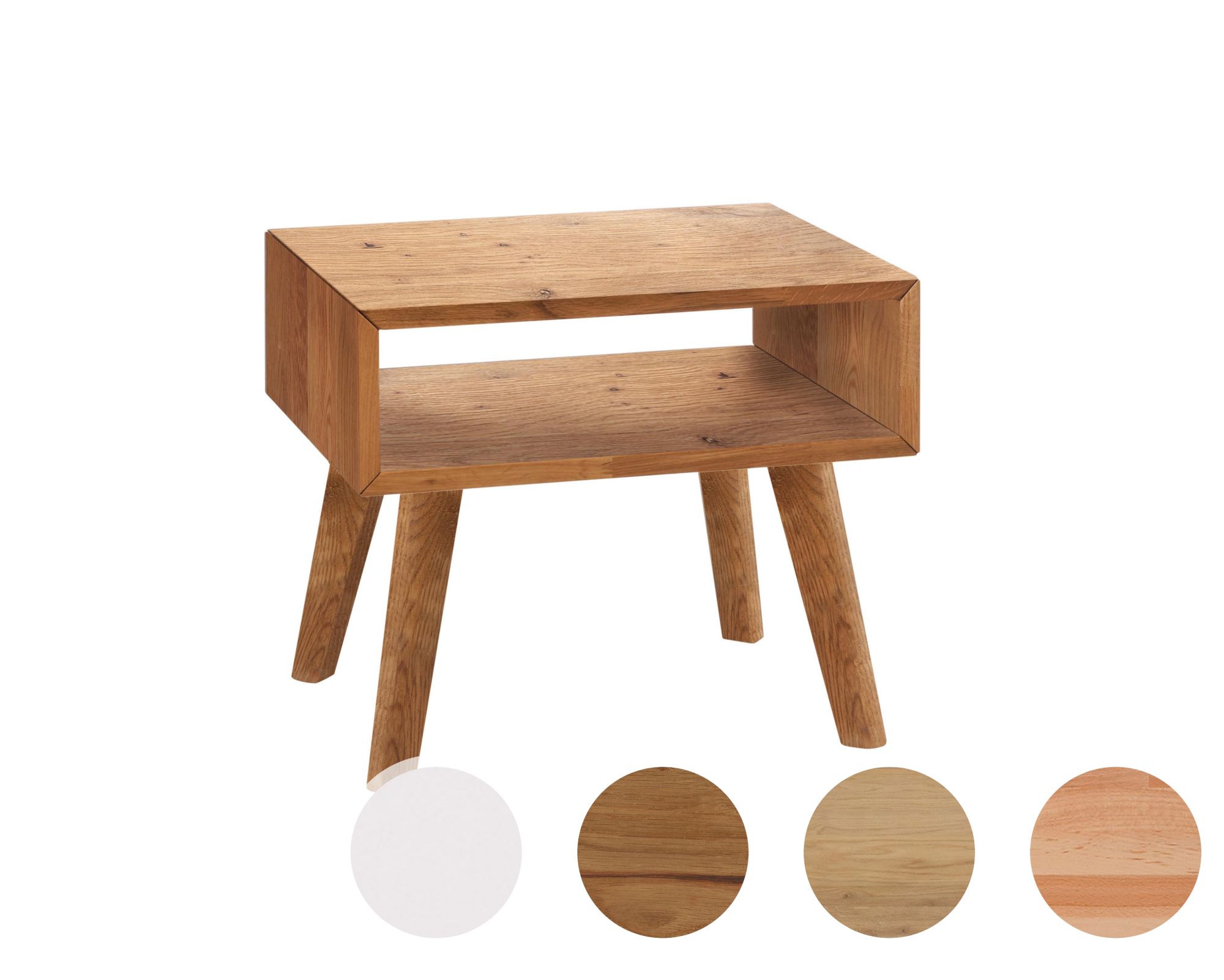 Hasena Pronto Nachttisch Jaka Buche weiss deckend