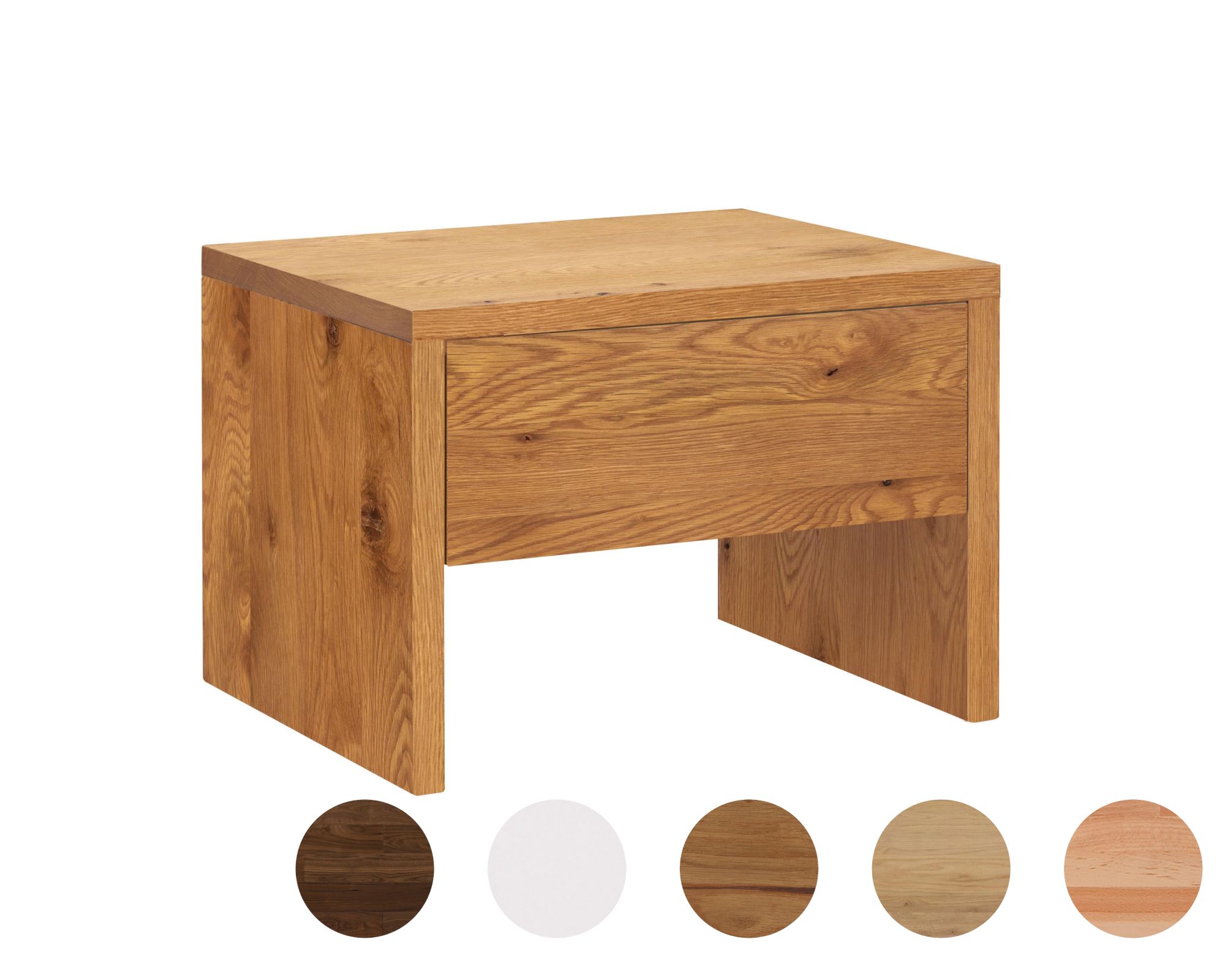 Hasena Pronto Nachttisch Salva Buche weiss deckend