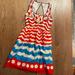 Anthropologie Dresses | Anthropologie We Love Vera Red Print Dress Sz S | Color: Red/White | Size: S