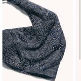 Free People Accessories | Free People Paisley Print Scarf | Color: Blue | Size: Os