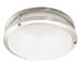 Wrought Studio™ Evalinda 1 - Light LED Flush Mount in White | 4 H x 14 W x 14 D in | Wayfair 5B5E6C1E1DEF42BEA833E3B06488C136