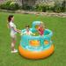 Bestway 5' x 5' Inflatable Basketball Court w/ Balls in Blue/Orange | 46.08 H x 59.88 W x 59.88 D in | Wayfair 52344E