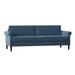 Red Barrel Studio® Garysburg 87.5" Rolled Arm Sofa w/ Reversible Cushions Other Performance Fabrics in Red/Blue | 33 H x 87.5 W x 36.75 D in | Wayfair