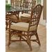 Braxton Culler Chippendale Arm Chair Upholstered/Wicker/Rattan/Fabric in White/Brown | 40 H x 23 W x 25 D in | Wayfair 970-029/0863-91/BISQUE