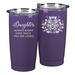 Dicksons Inc Daughter How Much You Are Loved 20 oz Double Wall Stainless Steel Travel Tumbler Stainless Steel in Gray/Indigo | Wayfair ESSTUMPL-3