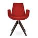 sohoConcept Eiffel Arm Pyramid Wood Chair Upholstered/Fabric in Green | 33 H x 24 W x 22 D in | Wayfair EIFA-PYR-WAL-009