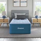 Full Firm 17" Air Mattress - Beautyrest Comfort Plus Inflatable Mattress, Built-in Pump, Puncture Resistant Vinyl in Blue | 75 H x 39 W 17 D Wayfair