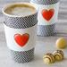 Restaurantware Restpresso Heart Emoji Coffee Cup Sleeve Basic Paper Disposable Straws & Drink Accessories in White | Wayfair RWA0759W