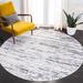 Gray Indoor Area Rug - Union Rustic Seng Abstract Light/Charcoal Area Rug Polyester/Polypropylene in Gray, Size 63.0 W x 0.43 D in | Wayfair