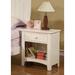 Red Barrel Studio® 1 - Drawer Nightstand in White Wood in Brown/Green/White | 24 H x 22 W x 16 D in | Wayfair DFE2FEB7E9CF47029E322A0137F23FAE