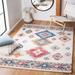 Blue/Orange 65 x 0.98 in Indoor Area Rug - Foundry Select Engelman Southwestern Ivory/Blue/Orange Area Rug | 65 W x 0.98 D in | Wayfair