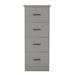 Latitude Run® Genisys 4-Drawer Vertical Filing Cabinet Wood in Gray/Yellow | 56 H x 22 W x 21 D in | Wayfair EA3C5EE7BD2843A5BD2A013B7EA93176