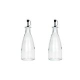 Longshore Tides 14 oz Venus Oil & Vinegar Cruet Set Glass | 8.5 H x 3 W x 3 D in | Wayfair 83AF93E8F5E642BBB938C746A386B82E