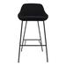 AllModern Arne Counter Stool Upholstered/Metal in Black | 39.5 H x 19 W x 20.5 D in | Wayfair 1B88A51DBD8B4BA0949DEB67D1CFB898