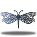 Rosalind Wheeler Loftis Dragonfly Metal in White/Black | 18 H x 36 W x 0.06 D in | Wayfair 859EA63A541740E1A774344218CA607A