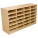 Wood Designs 24 Compartment Shelving Unit Wood in Brown/White | 30 H x 48 W x 15 D in | Wayfair WD17469