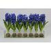 CFA Design Group Orchids Centerpiece in Glass Planter Silk in Blue | 16 H x 24 W x 4 D in | Wayfair CMHYC-024-BL
