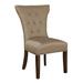 Hekman Bryn Tufted Wingback Side Chair Faux Leather/Upholstered/Velvet/Fabric in Red/Brown | 40 H x 24 W x 26.5 D in | Wayfair 72751002-073F