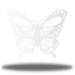 Gracie Oaks Roquemore Butterfly Metal in White | 36 H x 36 W x 0.06 D in | Wayfair D10199044E0148699256AD4C4E809832