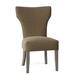 Hekman Brianna Upholstered Wingback Side Chair Upholstered in Gray/Brown | 40 H x 25 W x 26 D in | Wayfair 72641002-073G