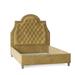 My Chic Nest Amanda Upholstery Standard Bed Upholstered in Yellow | 64 H x 74 W x 90 D in | Wayfair Amanda Bed-554-1050-1150-Old Gold-CK