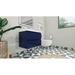 Orren Ellis Amagine 30" Wal Mounted Single Bathroom Vanity Set Wood/Plastic in White/Blue | 24.5 H x 30 W x 20 D in | Wayfair