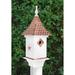 Gracie Oaks Kartz Villa Pure 29 in x 11 in x 11 in Birdhouse Wood/Metal in Brown/White | 29 H x 11 W x 11 D in | Wayfair