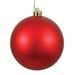 Freeport Park® Holiday Décor Ball Ornament Plastic in Red | 4.75 H x 4.75 W x 4.75 D in | Wayfair HLDY3573 32575413