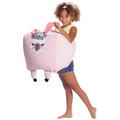 Zoomie Kids Cozy Animal Small Classic Bean Bag Polyester/Scratch/Tear Resistant in Indigo | 18 H x 18 W x 18 D in | Wayfair