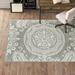 Gray/White 94 x 0.01 in Area Rug - Kelly Clarkson Home Candace Floral Gray/Cream Indoor/Outdoor Area Rug Polypropylene | 94 W x 0.01 D in | Wayfair