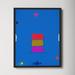 AllModern Phillip Cobalt Crush by Ronald Boaks - Picture Frame Painting Print Paper in Blue/Pink/Red | 25 H x 20 W x 1.25 D in | Wayfair