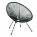 George Oliver Woven Basket Patio Chair Metal | 26 H x 35 W x 28 D in | Wayfair B59078E89B5440AE86E3204ECA3F685C