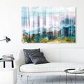 Millwood Pines Beautiful Morning Shades by Oliver Gal - Graphic Art Print on Canvas in White/Brown | 36 H x 54 W x 1.5 D in | Wayfair
