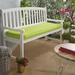 Latitude Run® Telleman Outdoor Sunbrella Seat Cushion in Green/Yellow | 3 H x 60 W in | Wayfair LATT1460 34890422