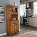 Andover Mills™ Presswood Dining Hutch Wood/Glass in Brown | 72.25 H x 31 W x 16.75 D in | Wayfair D674E34A9B174D8BA133064D288CEDD9