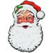 The Holiday Aisle® Display Santa Face Cutout | 26 H x 17 W x 0.01 D in | Wayfair THLA8230 40759031