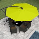 Brayden Studio® Akosha 9' 6" Cantilever Umbrella Metal in Green | 99.6 H in | Wayfair 1FB961F70F4848FF8774DDC895652EF7