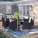 Sol 72 Outdoor™ Gather Rattan Outdoor Dining Set (7 Piece) Glass | 29.5 H x 71 W x 39.5 D in | Wayfair 4991EA661A514A34AFEB3060BE70B861