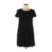 Forever 21 Casual Dress - Shift: Black Solid Dresses - Women's Size Medium