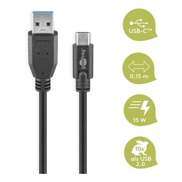 goobay USB-C auf USB A Kabel Image