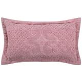 Ashton Collection Tufted Chenille Sham by Better Trends in Pink (Size KING)