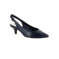 Wide Width Women's Faye Pumps by Easy Street® in Navy (Size 9 1/2 W)