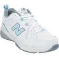 Women's The WX608 Sneaker by New Balance in White Light Blue (Size 8 B)