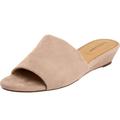 Wide Width Women's The Capri Slip On Mule by Comfortview in Beige (Size 12 W)