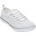 Wide Width Women's CV Sport Ariya Slip On Sneaker by Comfortview in White (Size 7 W)