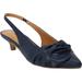 Wide Width Women's The Tia Slingback by Comfortview in Navy (Size 8 1/2 W)