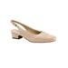 Wide Width Women's Dea Slingbacks by Trotters® in Dark Nude (Size 9 W)