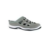 Women's Barbara Flats by Easy Street® in Grey Leather (Size 8 1/2 M)