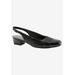Women's Dea Slingbacks by Trotters® in Black Croco Patent (Size 7 1/2 M)