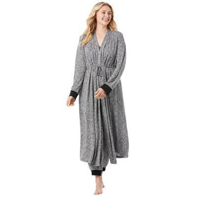 Plus Size Women's Marled Long Duster Robe by Dream...